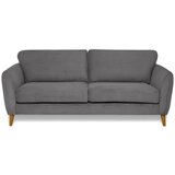 Scandic Temno siva sedežna garnitura iz rebrastega žameta 206 cm Paris – Cene