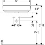 Geberit variform nadgradni umivaonik 60cm 500.780.01.2 | Eponuda.com