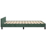  Okvir za krevet s uzglavljem tamnozeleni 120x200 cm baršunasti | shoptok.hr