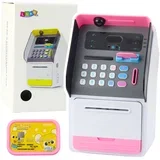 Safe Piggy Bank PIN Code Card Pink