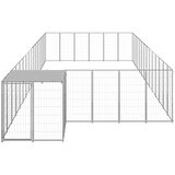  Pasji boks srebrn 26,62 m² jeklo | Shoptok.si