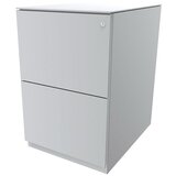 BISLEY Pomični predalnik Note™, 2 predala za obešalne mape, VxŠ 652 x 420 mm, s krovno ploščo, roza | Shoptok.si