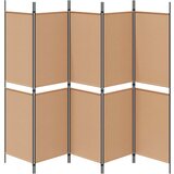  5-Panel Razdjelnik Bež 250 x 180 cm Tkanina | Eponuda.com