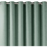  Curtain MILANA color mint style classic silver silver metal eyelets chenille 140x245 HOMEDE | shoptok.hr