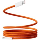  Kabel Braided iPhone PD Type-C na Type-C 60W narandzasti 1m | Eponuda.com
