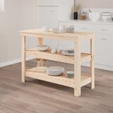 vidaXL Radni stol 110,5 x 50 x 80 cm od masivne borovine Cijene