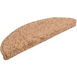  Stopniščne preproge 20 kosov 56x17x3 cm bež polkrožne | Shoptok.si