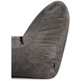 SLOWDOWN Črna vreča za sedenje iz rebrastega žameta Lounge – | Shoptok.si