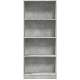 vidaXL Regal za knjige boja betona 60x24x143 cm konstruirano drvo | shoptok.hr