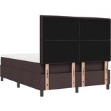  Vzmetna postelja z vzmetnico in klopjo Temno rjava 140x200 cm Tkanina, (22083148) | Shoptok.si