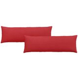 vidaXL Blazine za kavč 2 pcs Rdeča 120 x 40 cm blago | Shoptok.si