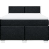  Krevet s oprugama i madracem crni 140x200 cm od tkanine | shoptok.hr