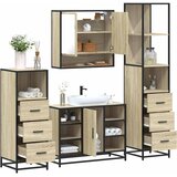  4-dijelni set kupaonskog namještaja boja hrasta sonome drveni Sonoma oak | shoptok.hr