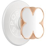 Popsockets Premium držalo za pametni telefon PopGrip, motiv enamel Clover, trdna pritrditev, Rožnato zlata, (5000277134) | Shoptok.si
