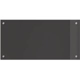  Kuhinjski zid Tamno siva 80 x 40 cm Staklo otporno na udarce | shoptok.hr