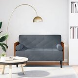  Dvosjed s jastucima, tamno sivi, 110 cm, baršun | shoptok.hr