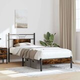 vidaXL Posteljni okvir brez vzmetnice hrast 80x200 cm inženirski les | Shoptok.si