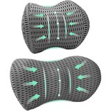  Jastuk s jastukom Podesiva 2 pcs Siva 4D mreža | shoptok.hr