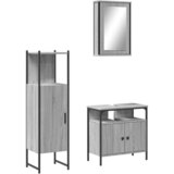  The Living Store Kopalniško pohištvo 3 kosi siva sonoma inženirski les - Komplet Kopalniškega Pohištva, (21499260) | Shoptok.si