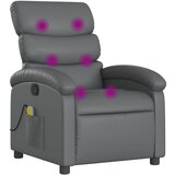Maison Chic masažni naslanjač - Relax naslanjač sivo umetno usnje, (22134846) | Shoptok.si