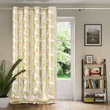 AmeliaHome Bijela/u zlatnoj boji zavjesa za djelomično zamračenje od samta 140x245 cm Golden Leaves – | shoptok.hr