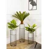 Metalna saksija LOFT 70x20 cm crna/bela | Eponuda.com