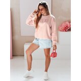 DStreet Bluza damska oversize z haftem EASYJOY różowa | Shoptok.si