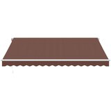 Tenda na ručno uvlačenje s LED smeđa 400 x 350 cm | shoptok.hr