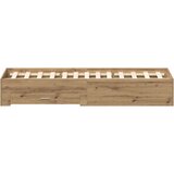  Krevetna konstrukcija s ladicama Umjetnički hrast 135 x 190 cm | shoptok.hr