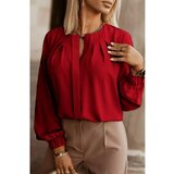 Fenzy Elegantna Srajca Z Okroglim Ovratnikom, Rdeča | Shoptok.si