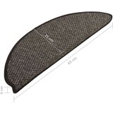  Samoljepljivi otirači za stepenice 15 kom 65x21x4 cm antracit | shoptok.hr
