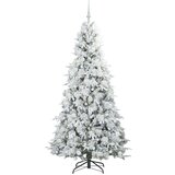  Umjetno božićno drvce s nogom s stalakom Zelena 210 cm PE i PVC | shoptok.hr
