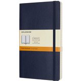 Moleskine Beležnica LG mehke platnice, saphirno modra – črte Cene