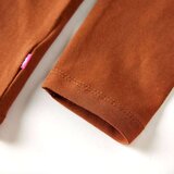  Dječja majica s dugim rukavima boja konjaka 92 | shoptok.hr