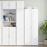 vidaXL Uski ormarić za pohranu bijeli 40x42,5x225 cm konstruirano drvo Cijene