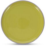 ONA Zelen/vijoličen krožnik iz kamenine ø 26 cm Duo – Cene