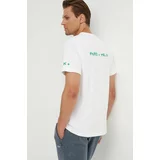 K+LUSHA Bombažna kratka majica moška, bež barva, KLFORCO TJ010PX