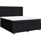  Krevet s oprugama i madracem crni 180x200 cm od tkanine | shoptok.hr