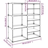  Stalak za cipele prozirni 84 x 31,5 x 93 cm PP | shoptok.hr