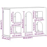 Viseći ormarić Betonski sivi 60 x 20 x 40 cm Konstruirano drvo | shoptok.hr
