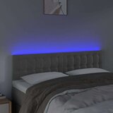  Posteljno vzglavje svetlo sivo 144x5x78/88 cm žamet, (20793489) | Shoptok.si