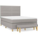 The Living Store Box spring postelja z vzmetnico svetlo siva 140x200 cm blago - Box Spring Postelja, (21521262) | Shoptok.si