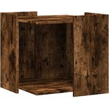  Kutija z mačji pijesak boja hrasta 53x53x51cm konstruirano drvo | shoptok.hr