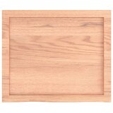  Zidna polica svjetlosmeđa 60x50x(2-6) cm obrađena hrastovina | shoptok.hr