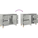 vidaXL Ormarić za umivaonik siva boja betona 80 x 33 x 60 cm drveni | shoptok.hr