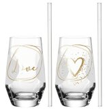 Leonardo Čaše i slamke set 2/1 LOVE 365ml 021088 Cijene