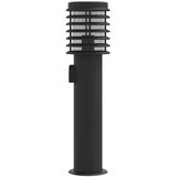  Vanjska podna svjetiljka sa utičnicom crne 60 cm čelična | Eponuda.com