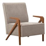 Atelier Del Sofa fotelja larus wood berjer walnut grey
