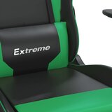  Igraća stolica crno-zelena od umjetne kože | shoptok.hr