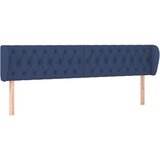  Uzglavlje s ušima plavi 183x23x78/88 cm od tkanine | shoptok.hr